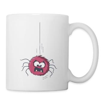Araignée drôle de bande dessinée - Mug blanc - blanc - Droite