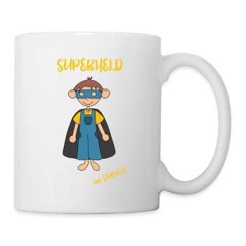 Superheld - Tasse - Weiß - Rechts
