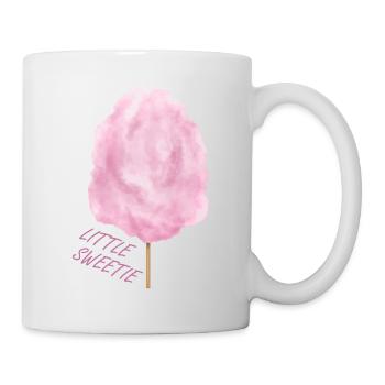 Pink cotton candy candy on the - Mug - white - Right