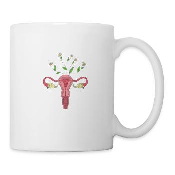 Flower power vagina - Mug - white - Right