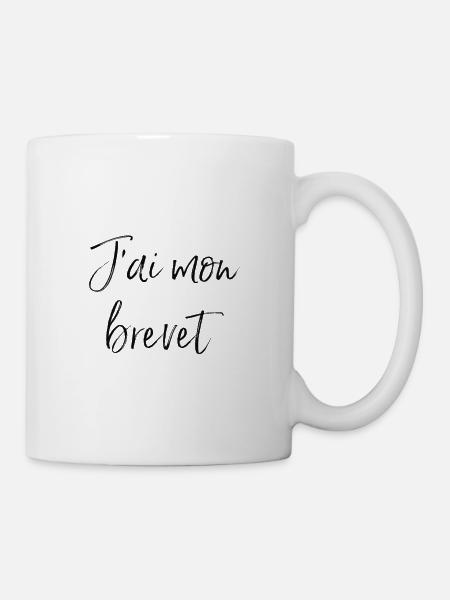 J’ai mon brevet - Mug blanc - blanc