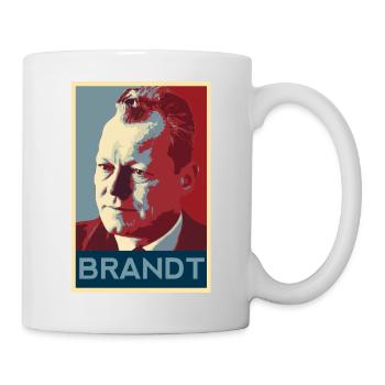 Willy Brandt Shirt - Tasse - Weiß - Rechts