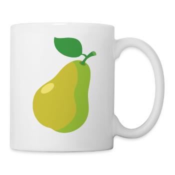 Birne - Tasse - Weiß - Rechts