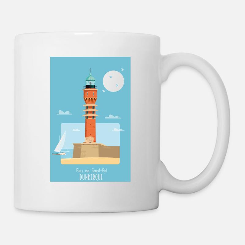 phare st pol Dunkerque - Mug blanc - blanc