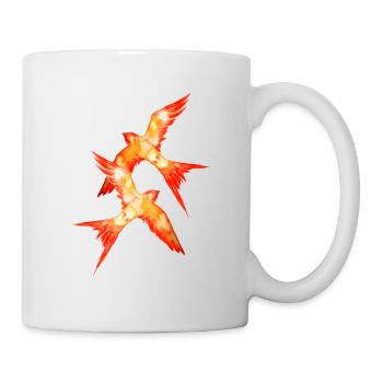 Kosogłosy, mockingjay, aquarelle peinte à la main - Mug blanc - blanc - Droite