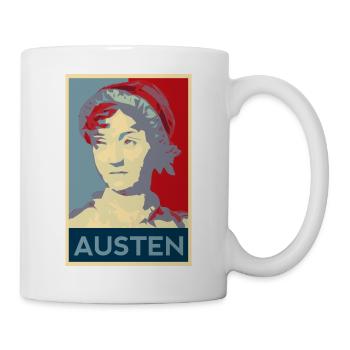 Jane Austen Shirt - Tasse - Weiß - Rechts