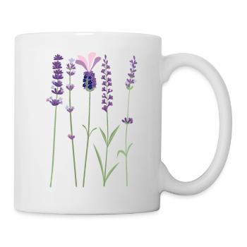 Lavender Purple Violet Provence Lavender Botanic - Mug - white - Right