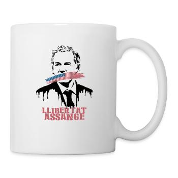 Llibertat Assange - Mug blanc - blanc - Droite