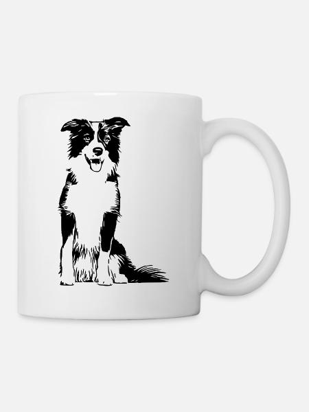Border Collie / Chien Design Idée cadeau - Mug blanc - blanc