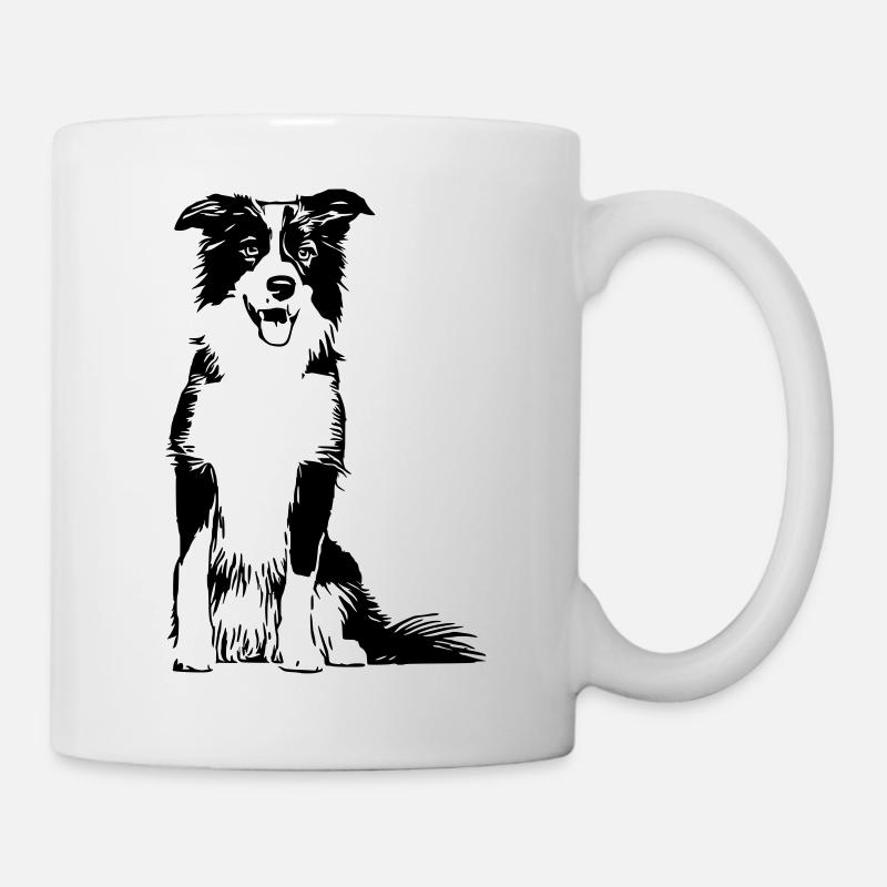 Border Collie / Chien Design Idée cadeau - Mug blanc - blanc