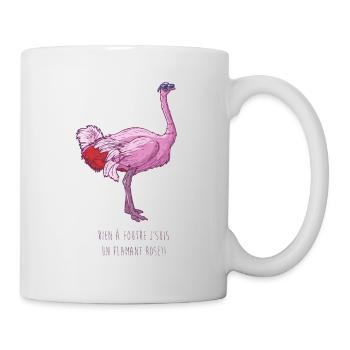 Pink ostrich - Mug - white - Right
