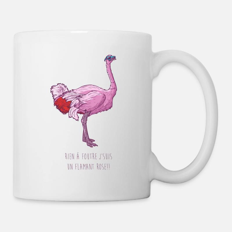 Rosa Strauß - Tasse - Weiß