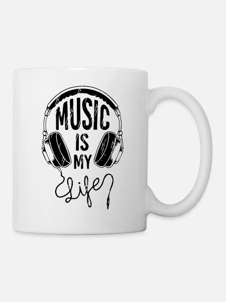 Musique ma vie - Mug blanc - blanc
