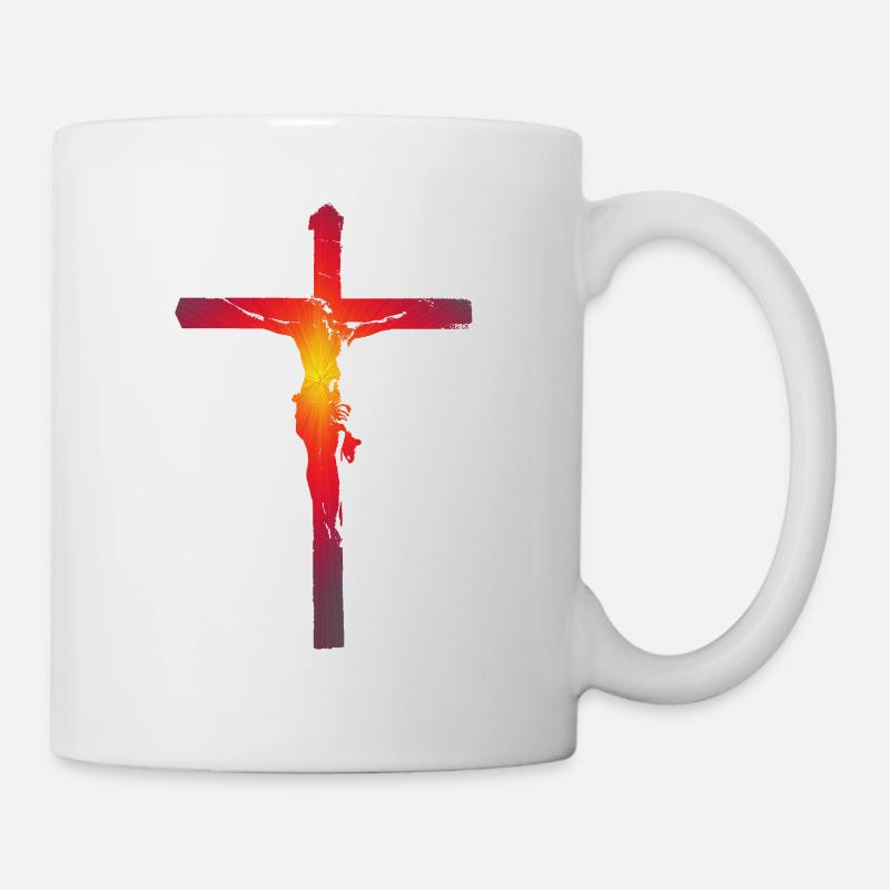 Christus am Kreuz - Tasse - Weiß