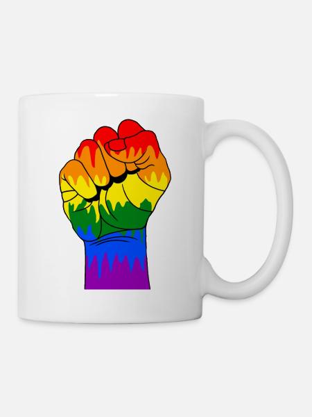 Poing gai - Mug blanc - blanc