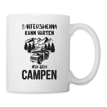 Wohnmobil anstatt Altersheim - Tasse - Weiß - Rechts