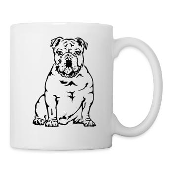 English Bulldog - Mug - white - Right