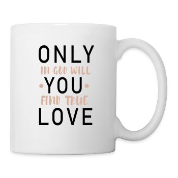 Taufgeschenk Gott Zitat - Tasse - Weiß - Rechts