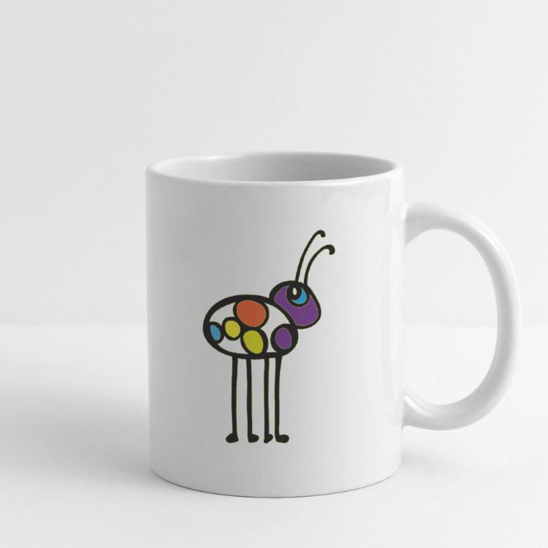 Bug de longue jambe Mug blanc