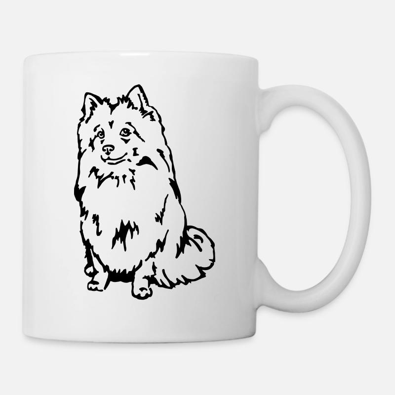 Spitz Mittelspitz - Tasse - Weiß
