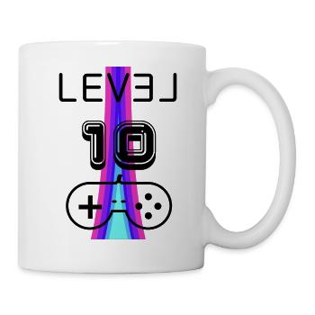 Level 10 birthday future - Mug - white - Right