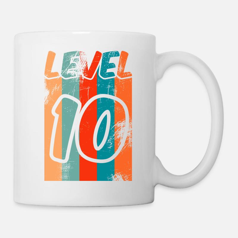 Millésime anniversaire niveau 10 - Mug blanc - blanc