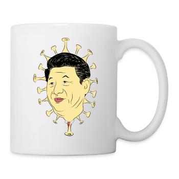 Xi Jinping coronavirus COVID-19 Mask - Mug - white - Right