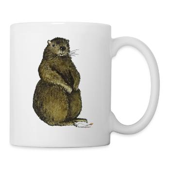 Murmeltier - Tasse - Weiß - Rechts