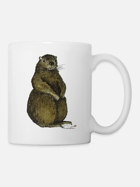 Murmeltier - Tasse - Weiß