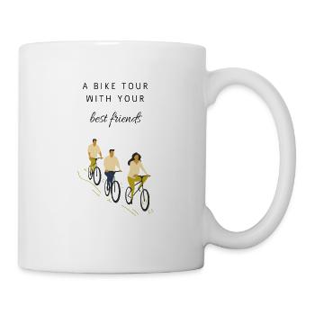 Bicycle bike tour - Mug - white - Right