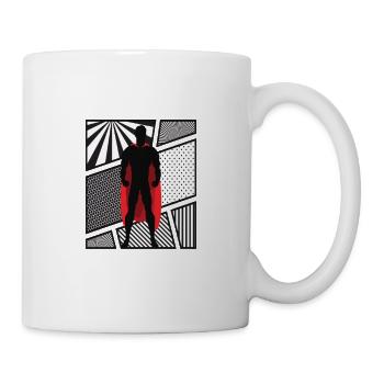 Super dad Superdad Funny Superhero Dad - Tasse - Weiß - Rechts