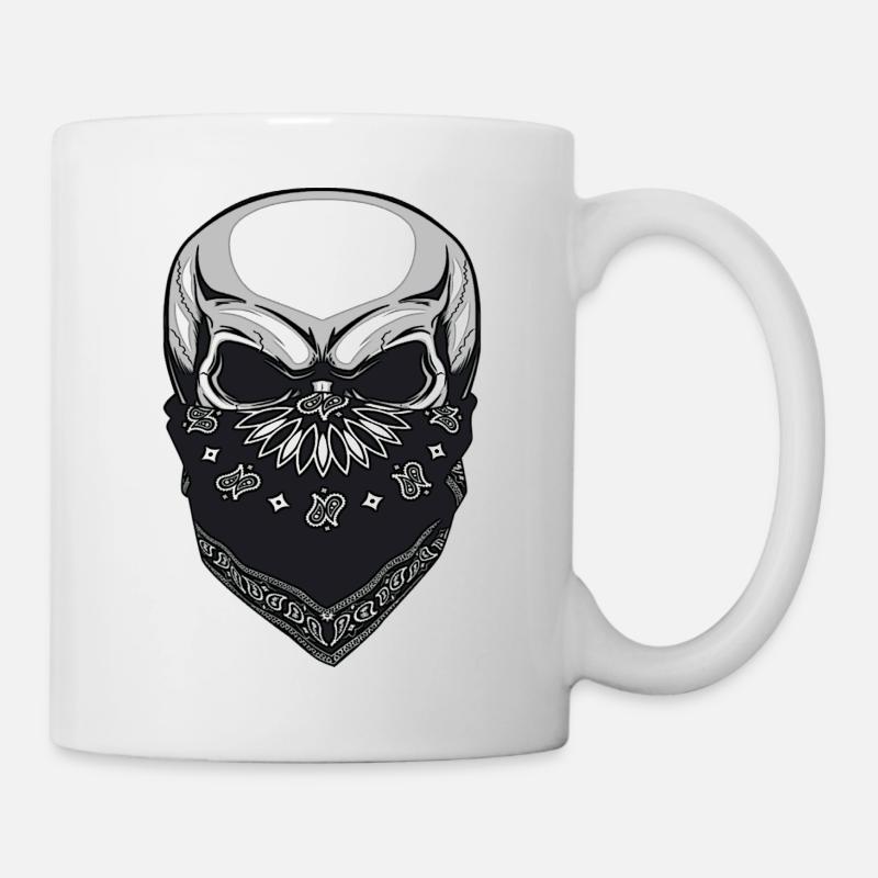 Totenkopf Bandit - Tasse - Weiß