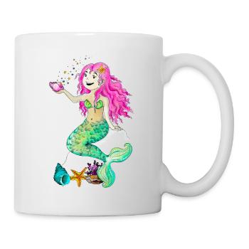 Sirène / sirène - Mug blanc - blanc - Droite