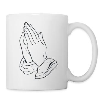pray beten - Tasse - Weiß - Rechts
