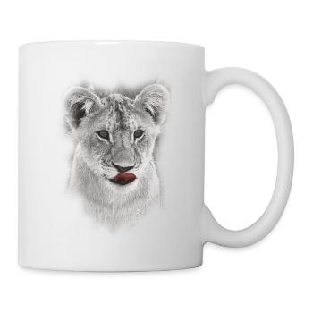 Lion's head - Mug - white - Right