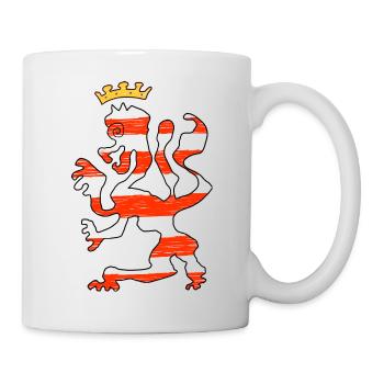 Hessen Löwe - Tasse - Weiß - Rechts