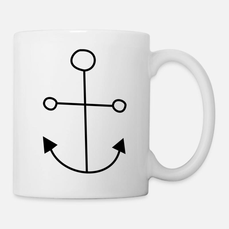 Ancre - Mug blanc - blanc