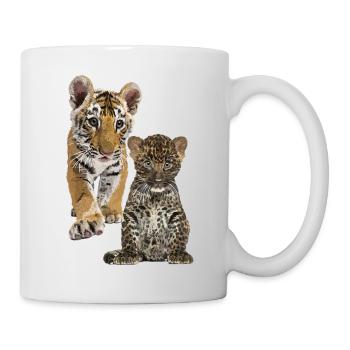 Leopard and tiger - Mug - white - Right