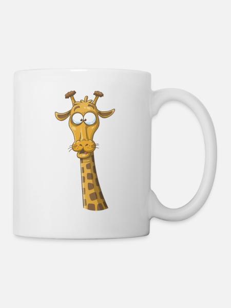 Lustige Giraffe - Tasse - Weiß