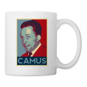 Albert Camus Shirt - Tasse - Weiß - Rechts