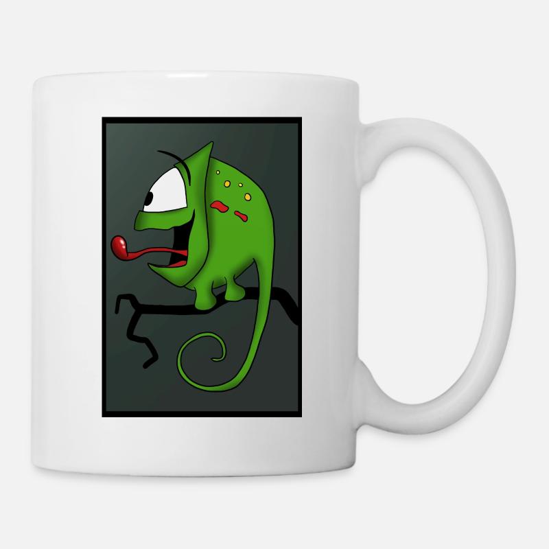 caméléon - Mug blanc - blanc