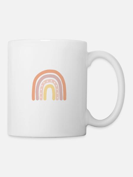 Regenbogen Poster Kinderzimmer - Tasse - Weiß