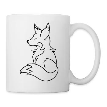Fuchs - Tasse - Weiß - Rechts