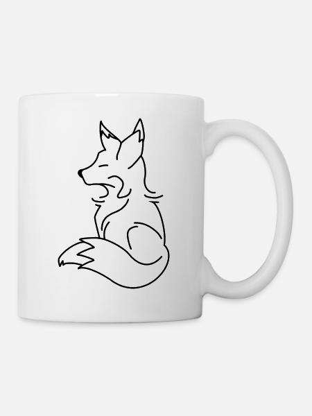 Fuchs - Tasse - Weiß