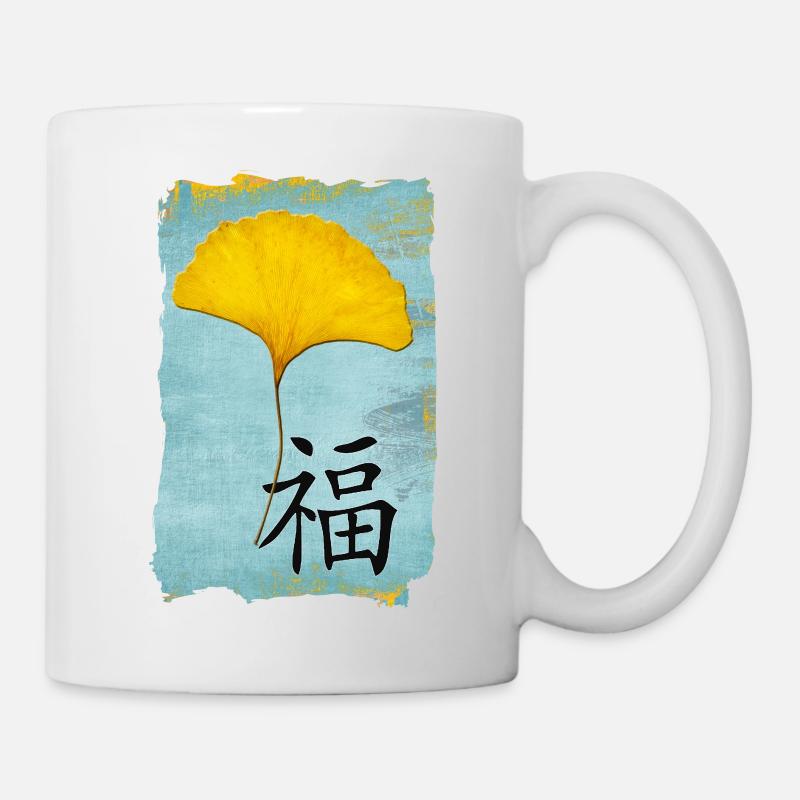 Ginkgo Feng Shui Design Glück 1.0 - Tasse - Weiß