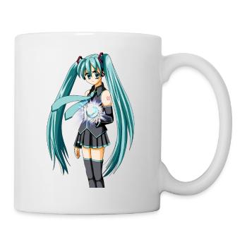 Miku. Manga/anime cute girl - Mug - white - Right