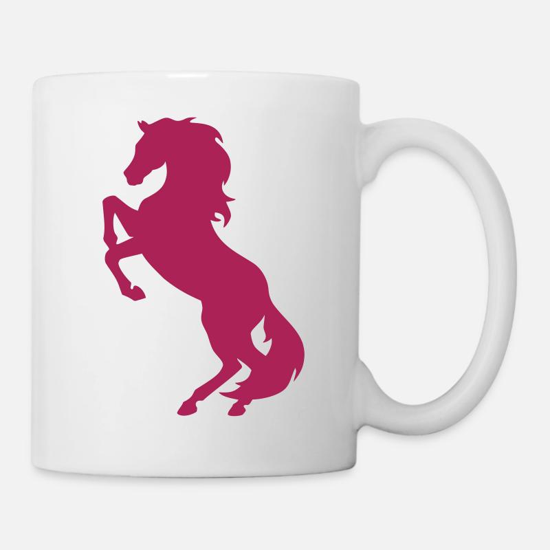 cheval - Mug blanc - blanc