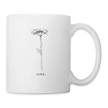 flower love flowers love - Mug - white - Right