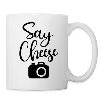 Say cheese photographer photo shoot photograph - Mug - white - Right