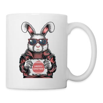 Joyeuses pâques pâques fête de pâques lapin de pâques - Mug blanc - blanc - Droite